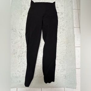 COPY - Lululemon, size 0, black leggings, crop ruffle design on bottom, lightwe…